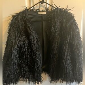Mika & Gala faux fur jacket size small